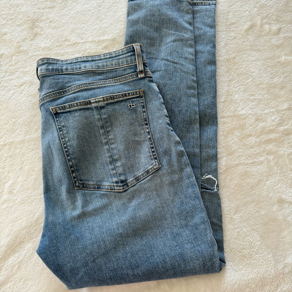 Rag & Bone Nina High-Rise Release Hem Skinny Jeans in Montrose Size 32 - Picture 3 of 12